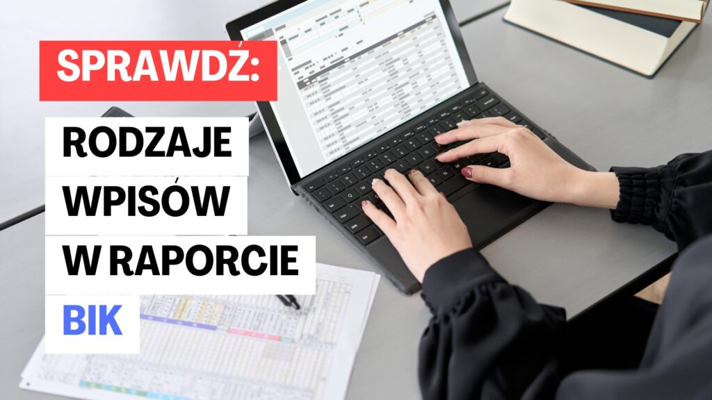 Rodzaje wpisów w BIK